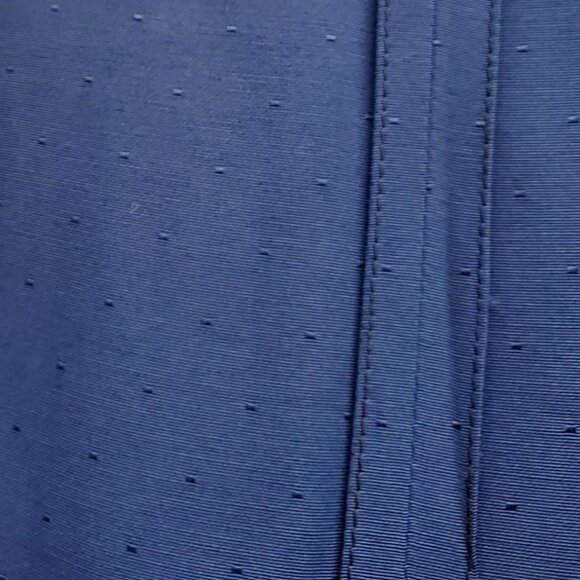 Vintage 1940s Navy Blue Rayon Wiggle Dress Curvy Hourglass 10 12 - Picture 12 of 12